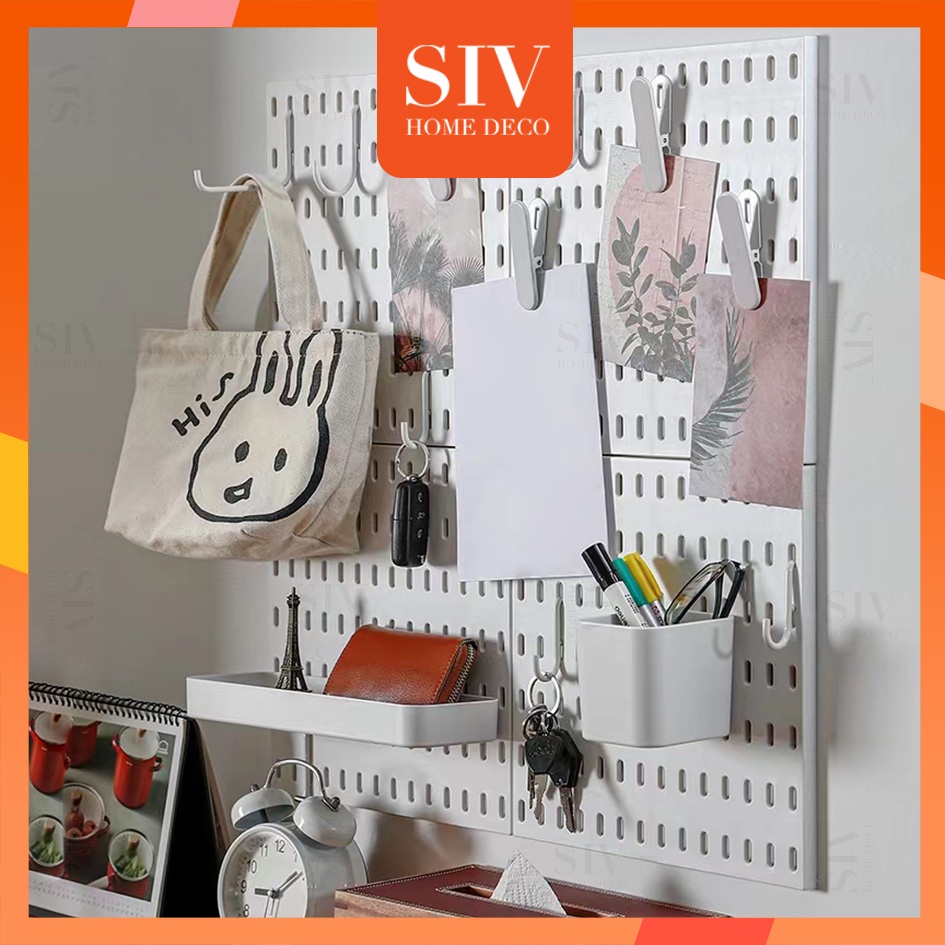 SIV Pegboard Peg Board Organizer แขวนผนังชั้นวางบอร์ด Pegboard อุปกรณ์เสริม
