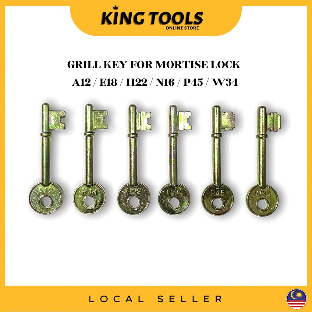 กุญแจย่าง Mortise Lock A12 / N16 / E18 / H22 / W34 / P45