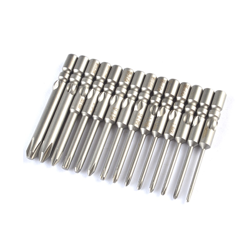20PCS 40mm Harden Precision Phillips screwdriver bits 800 4mm Round shank Cross Electric screw drive