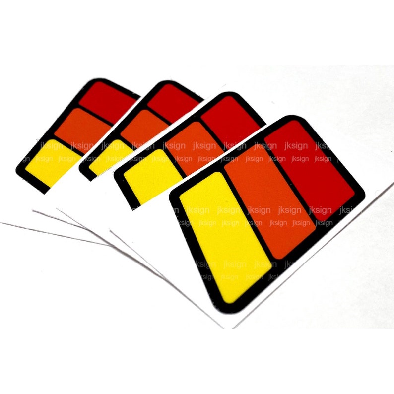 สติกเกอร์สามสี สไตล์วินเทจ สําหรับ Toyota FJ Cruiser Tacoma 4 Runner Tundra FJ60 FJ80 FJ40 JEEP Land