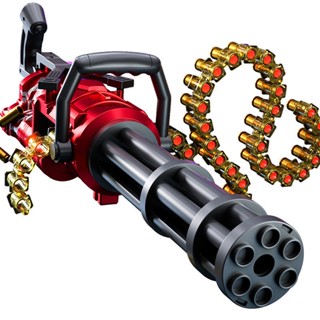 Gold Gatling hand-in-one soft bullet gun burst boy จำลองสามารถโยน shell heavy machine gun ของเล่นเด็ก sniper gun