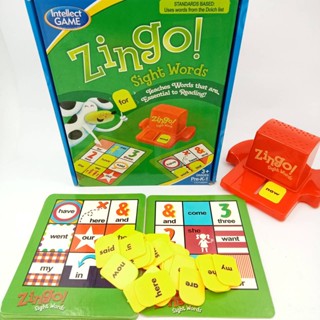 เกมส์ Zingo Sight Words สอนคำศัพท์ที่จำเป็นสำหรับการอ่าน คำศัพท์ที่พบบ่อย