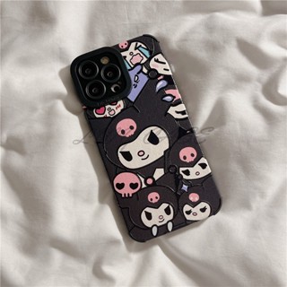 Lwy เคสโทรศัพท์มือถือนิ่ม ลาย Kuromi Kirby สําหรับ Oppo A12 A12e A3s A5 Ax5 A7 A5s A31 2020 A9 2020 A5 2020 A53 A33 A52 A92 F9 A83 F15 A91 F11 A9 A92s A55 Reno 3 5 4Z K3 K5