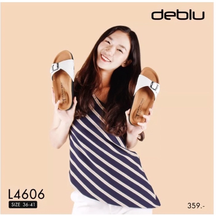 NFshoes ถูกสุด! รองเท้าแตะ หญิง เพื่อสุขภาพ Deblu เดอบลู รุ่น L4606 มี 8 สี รองเท้าวินเทจ ไบเก้น นุ่มนิ่ม น้ำหนักเบา แท้ - รูปที่ 5