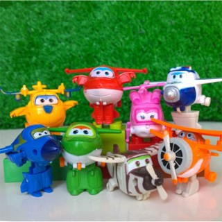 【Ready Stock】ของเล่นฟิกเกอร์ Super Wings formation Airplane Robot