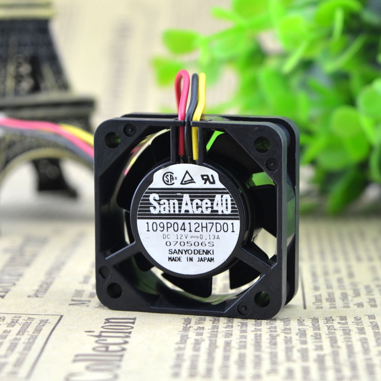 SZ พัดลม 109P0412H7D01 12V 0.13A 404015มม.