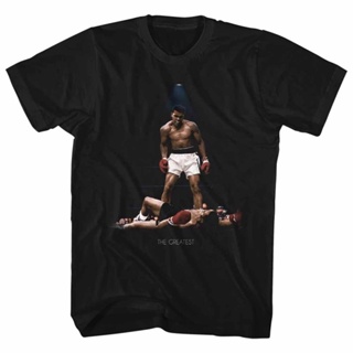 T-shirt  เสื้อยืด ลาย Muhammad Ali All Over Again Reg สีดํา สําหรับผู้ใหญ่S-5XL