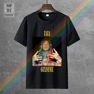 เสื้อยืดแฟชั่น 6Ix9Ine Tshirts Zaza Tshirts ฮิปปี้ โกธ ที-เสื้อเชิ้ตสไตล์โกธิคย้อนยุค เสื้อยืดลาย Emo Punk