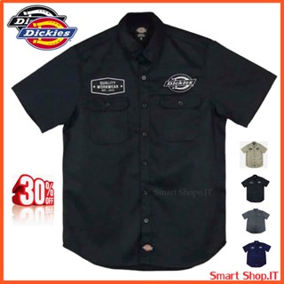 ส่งฟรี🚛 เสื้อเชิ้ต DICKIES แขนสั้นผู้ชาย เสื้อเชิ้ตดิกกี้แขนสั้นคอปก Dickies Work Shirt วินเทจ ใส่ทำงาน  dickie ทรงสวย