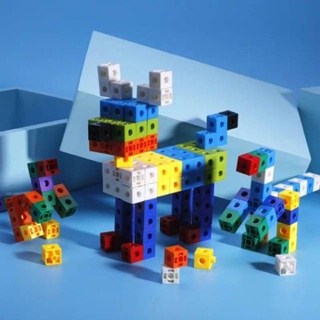 📦พร้อมส่ง📦 ลูกบาศก์ตัวต่อปริศนา Linking cube Snap cube ชุดเรียนรู้ทางคณิตศาสตร์ ของเล่นตัวต่อ ฝึกทักษะ เรื่องตัวเลข