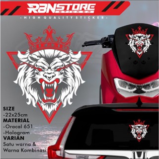 สติกเกอร์สิงโต สีพื้น สําหรับ WINDSHIELD VISOR NMAX PCX ขนาด 22X25 ซม.