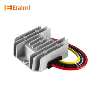 Eralml 12v-24v To 5v 10a Ip68 อุปกรณ์ควบคุมแรงดันไฟฟ้า dc-dc อลูมิเนียมอัลลอยด์ กันน้ํา