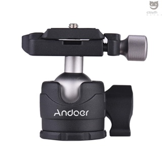Andoer ขาตั้งกล้องวิดีโอ หัวบอล ขนาดเล็ก หมุนได้ 360 องศา พร้อมแผ่นปลดเร็ว และบับเบิ้ล สําหรับ DSLR #6