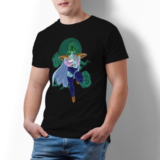 เสื้อยืดแฟชั่น Bandai-Camiseta de Dragon Ball ZAMBON para hombre, ropa de calle japonesa, 100 algodón, Camiseta estampad