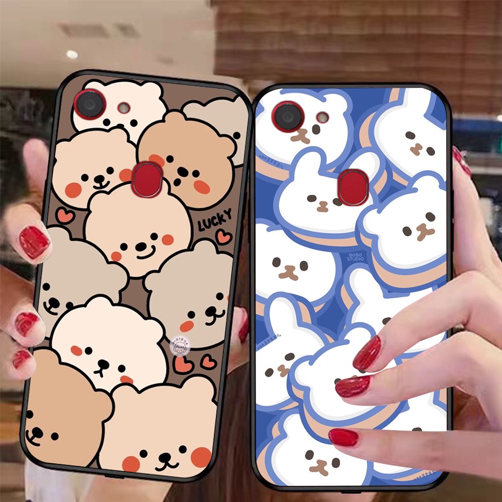 เคสโทรศัพท์สําหรับ oppo f5 / oppo f5 youth / oppo f7 เต็มไปด้วยหมีตลก หมู ฉลาม