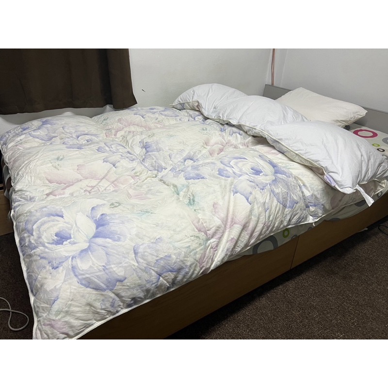 ผ้าห่มขนเป็ดแท้ ผ้านวมขนห่านแท้ France Bed Down Quilt สวยๆหนาๆมือสองจากญี่ปุ่น