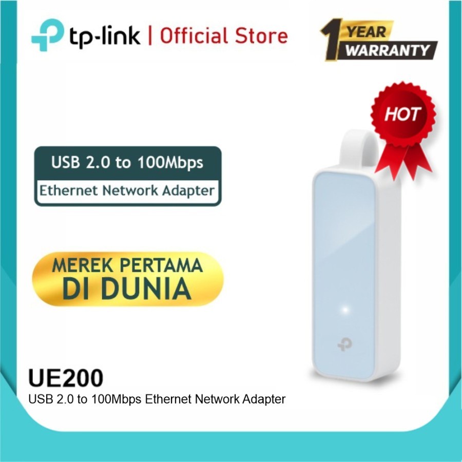 TP-Link UE200 USB 2.0 100Mbps พอร์ต LAN อะแดปเตอร์เครือข่ายอีเธอร์เน็ต