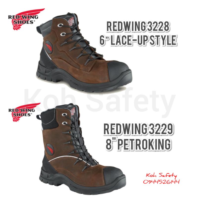 (ของแท้​100​%)​ RED​ WING​ SHOES​ รุ่น 3228 -​ 3229​ รองเท้า​เซฟตี้​ รองเท้า​นิรภัย​
