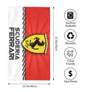 Scuderia ferrari (5) ผ้าขนหนู ทรงสี่เหลี่ยม ขนาด 70x40 ซม. สําหรับออกกําลังกาย โยคะ วิ่ง กลางแจ้ง