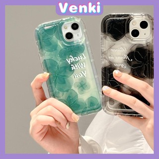 Case For iPhone 14 Pro Max TPU Soft Jelly Airbag Case Clover &amp; Flower Clear Case Camera Protection Shockproof For iPhone 14 13 12 11 Plus Pro Max 7 Plus X XR