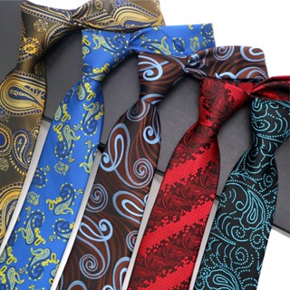 ใหม่ เนคไทผ้าไหม 100% ลายดอกไม้ Paisley 8 ซม. สไตล์คลาสสิก เป็นทางการ สําหรับผู้ชาย ธุรกิจ งานแต่งงาน ปาร์ตี้