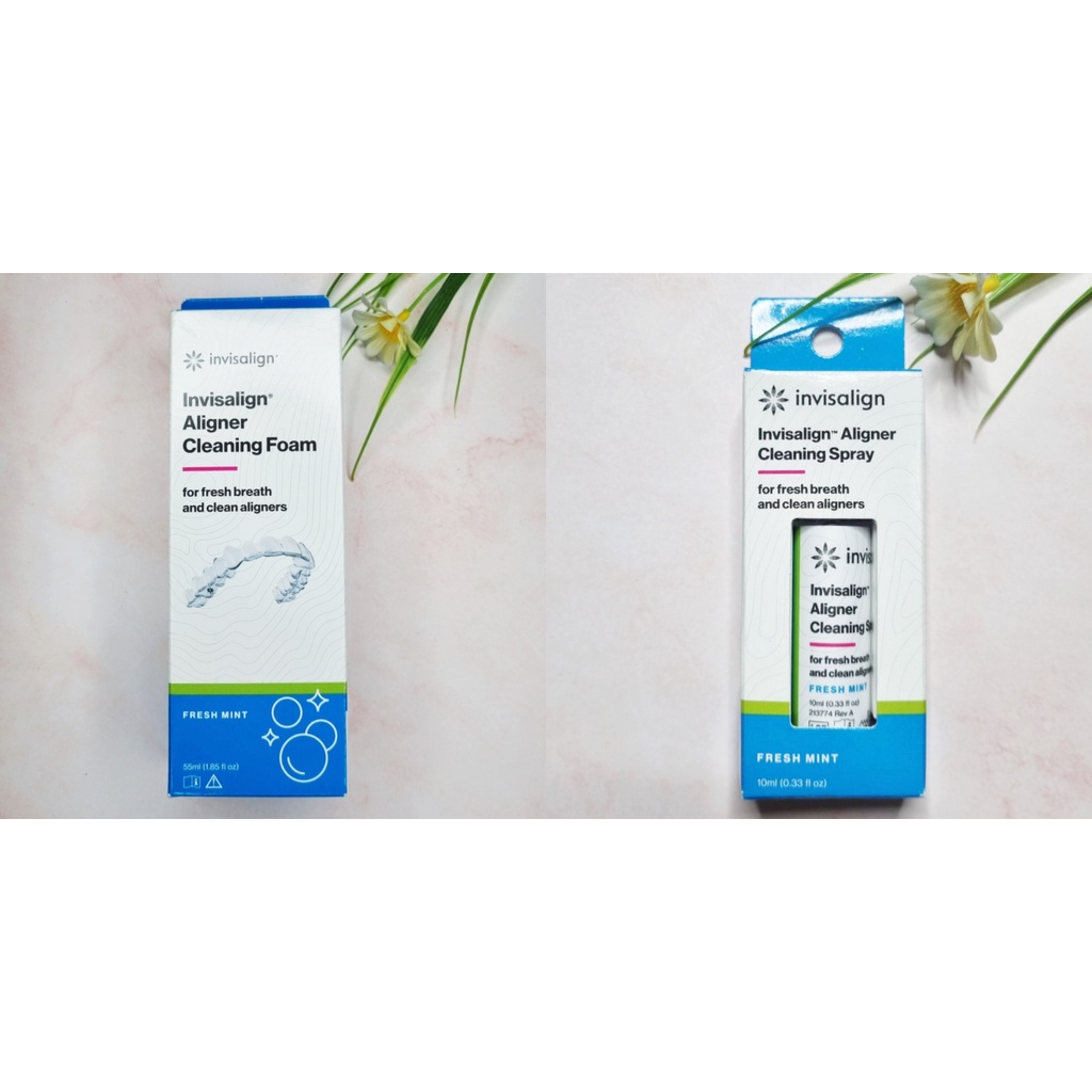 [Invisalign®] Aligner Cleaning, Freah Mint, Foam 55ml / Spray 10ml โฟม, สเปรย์ ทำความสะอาดอุปกรณ์จัด