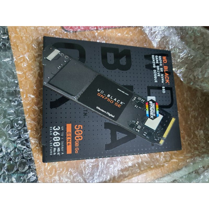 ถูกที่สุด ของใหม่ ยังไม่แกะกล่อง ประกันเต็ม WD BLACK SN750 SE 500GB SSD M.2 NVMe GEN3/GEN4(WDS500G1B