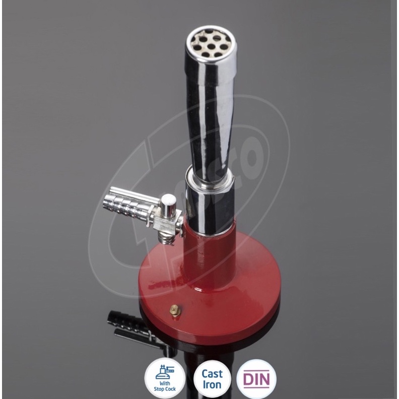 ตะเกียงมีเกอร์ ยี่ห้อ Glassco UK Meker Burner Iron laboratorybkk Bunsen