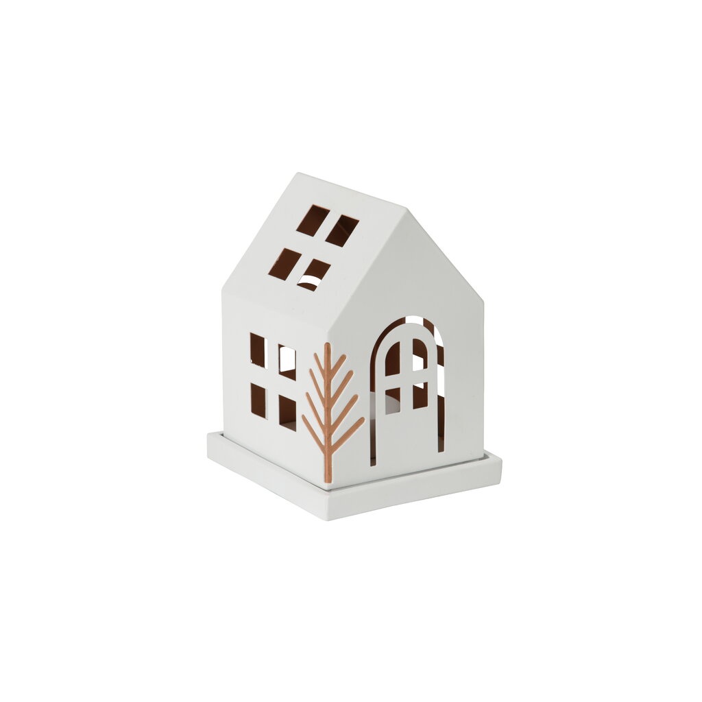 Tea Light Holder Winter Village Luminary Small