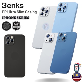 Benks เคสโทรศัพท์มือถือ PP ใส ผิวด้าน บางพิเศษ กันกระแทก สําหรับ iPhone 14 13 12 Pro Max Plus Mini 5G
