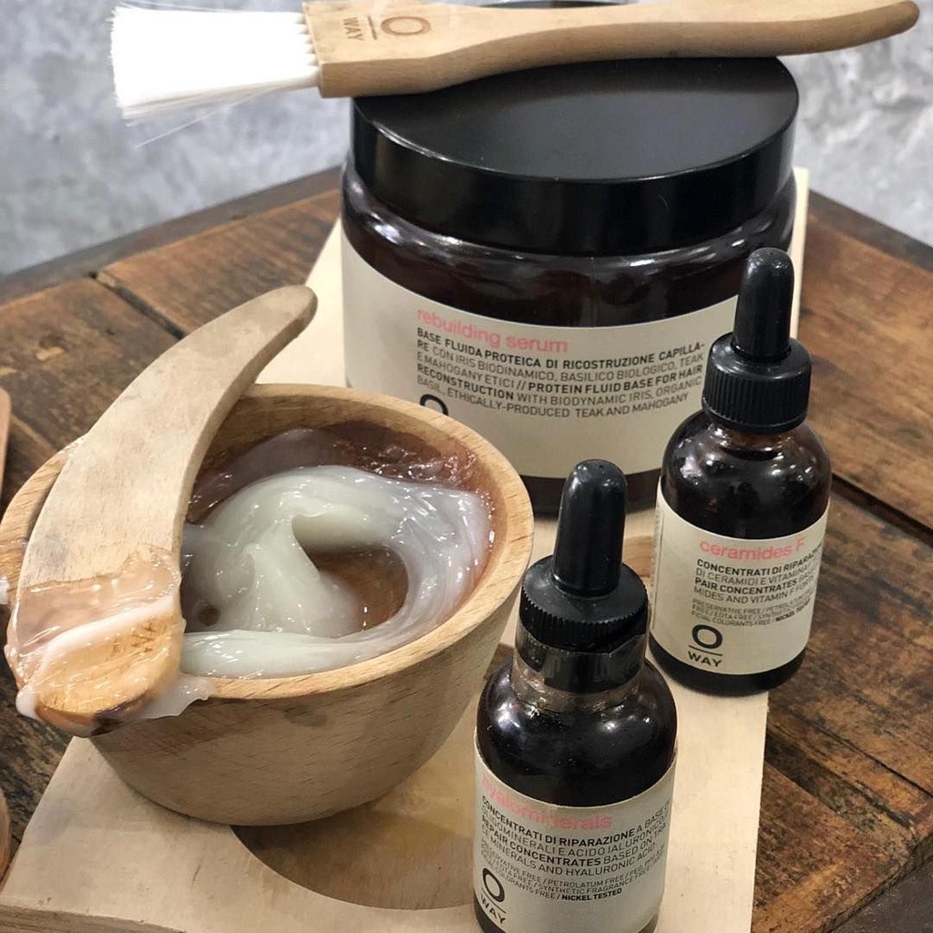 Oway  Rebuilding serum treatment ชุดสำหรับผมแห้งเสียรุนแรง สูตรออแกนิก