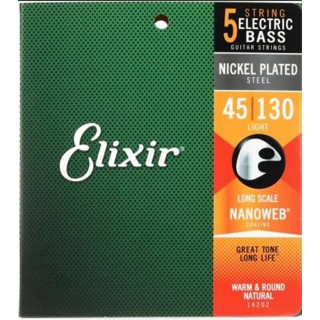 สายเบส 5 สาย Elixir Nickel strings