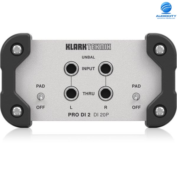 Klark Teknik DI 20P ไดเร็คบ๊อก Passive Stereo DI Box, Extended Dynamic Range, Midas Sound Quality