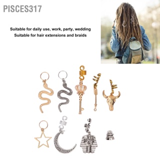 Pisces317 27pcs Hair Braid Decorations Metal Jewelry Wire Wrapped Clip Decoration for Dreadlock