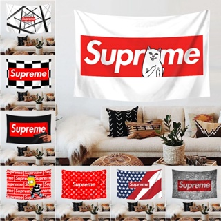 Supreme วอลเปเปอร์ พรมติดผนัง พร้อมคลิป โพลีเอสเตอร์ พรมห้องนอน แขวนผนัง พรมตกแต่งบ้าน