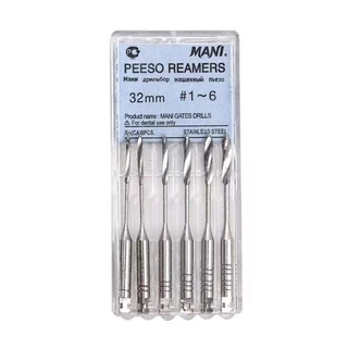 เครื่องมือทันตกรรม PEESO REAMERS สว่าน 28 มม. / 32 มม. เครื่องมือคลองรากเอนโดดอนติก