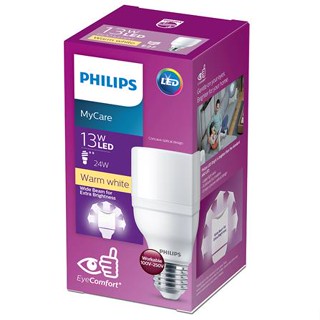 หลอด LED PHILIPS BRIGHT T60 13 วัตต์ E27 WARMWHITE