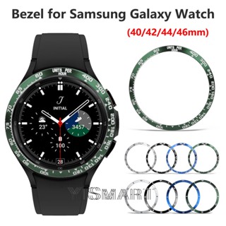 กรอบโลหะ พร้อมแหวนแม่เหล็ก สําหรับ Samsung Galaxy Watch 4 5 40 มม. 44 มม. Samsung Galaxy Watch 4 Classic 42 มม. 46 มม. Gear S3 Frontier