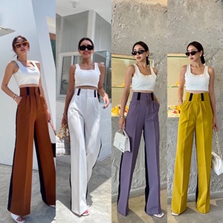 Isabella two-tone pantsทูโทนป้ายpromthong 🌈