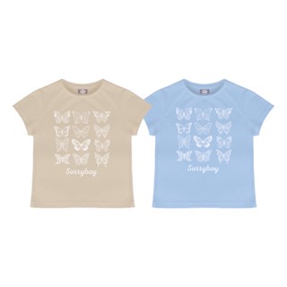 SORRYBOY PAPILLON BABY TEE สินค้ามี 2 สีให้เลือก