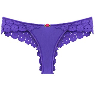 Annebra กางเกงใน ทรงบิกีนี่ ผ้าลูกไม้ Bikini Panty รุ่น  AU3-756 สีขาว,สีม่วง