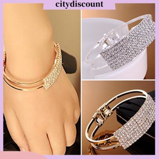 &lt;citydiscount&gt;  กำไลข้อมือ กำไลเพชรสำหรับผู้หญิง