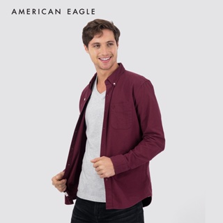 American Eagle Slim Fit Oxford Button-Up Shirt เสื้อเชิ้ต ผู้ชาย อ็อกฟอร์ด ทรงสลิม  (NMSH 015-2100-613)