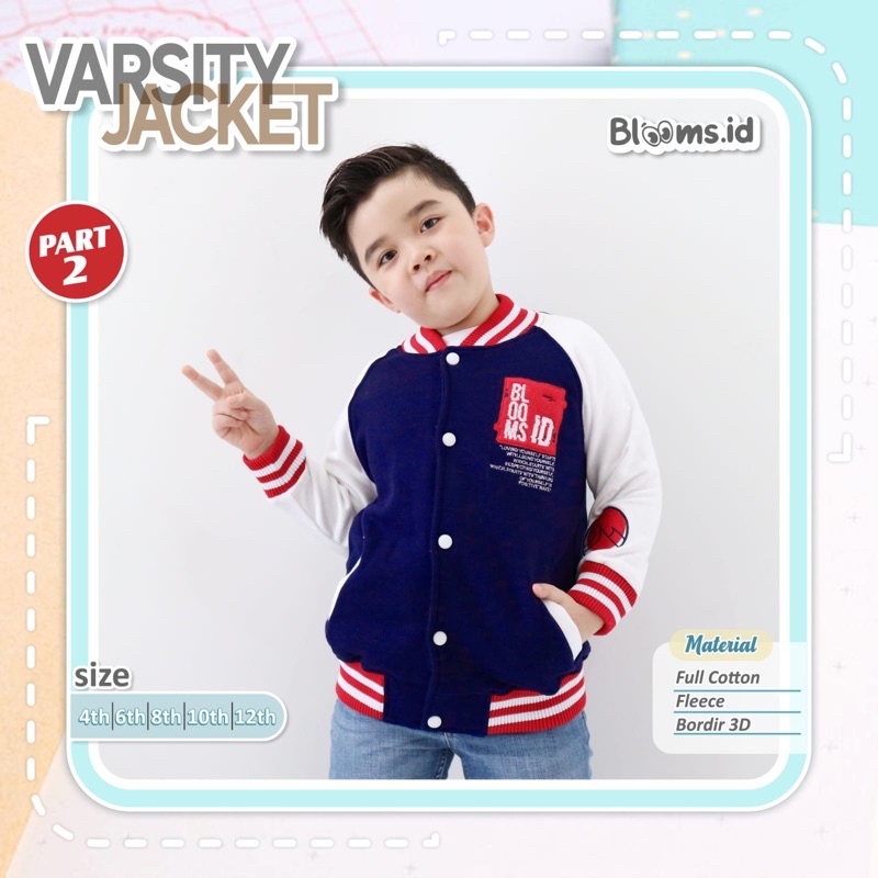 BLOOMS VARSITY JACKET VOL 1 2 UNISEX SIZE 4-12T