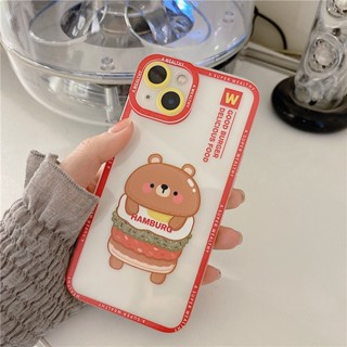 [ส่งจากไทย🇹🇭]  เคสโทรศัพท์มือถือ TPU เคสไอโฟน Iphone Case🧸🍔 6-13ProMax