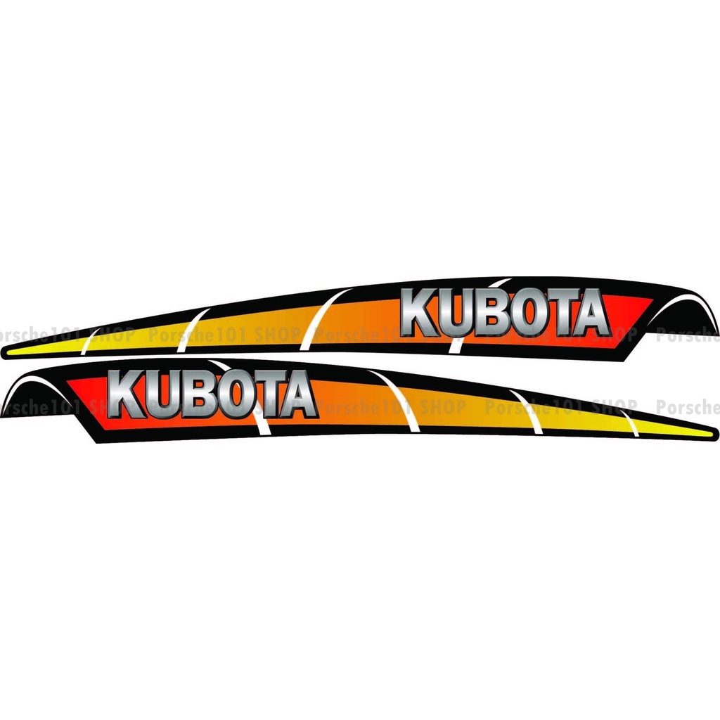 สติ๊กเกอร์ติดหลังคา คูโบต้า ติดหลังคา KUBOTA รถไถ แทร็คเตอร์ ( 1คู่ )