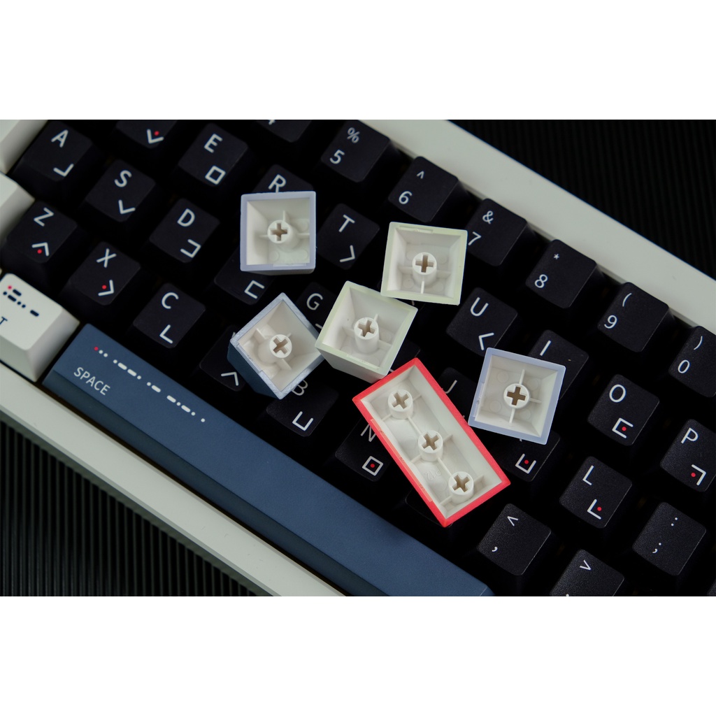 GMK Morse Code Keycap 129 คีย์ PBT Keycaps Cherry Profile DYE-SUB ส่วนบุคคล GMK Keycaps สำหรับแป้นพิมพ์เครื่องกล