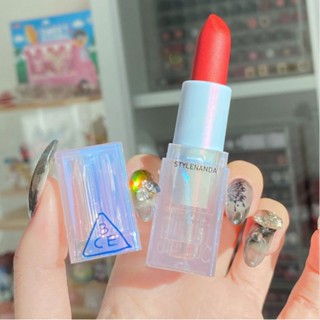 3ce ใหม่ ลิปสติก เนื้อแมตต์ เลเซอร์ สีฟ้า อะคริลิก ใส ฤดูร้อน Azurepink