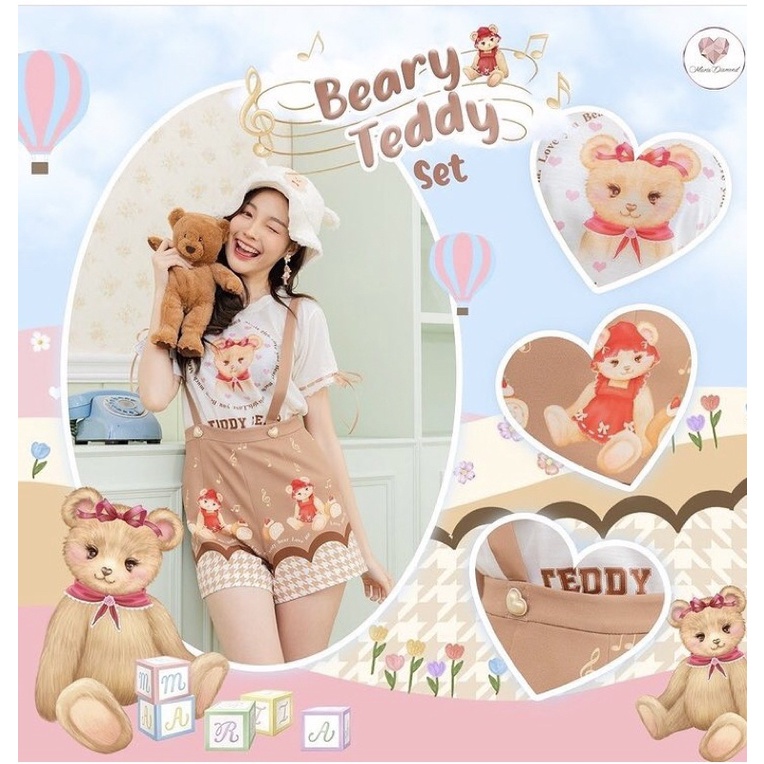 Maria Diamond Beary Teddy set size M