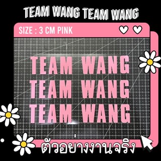 💗ตัวรีด TEAM WANG (เซ็ต 2 ชิ้น) รีดได้ทุกเนื้อผ้า Jackson 1994ทีมพี่แจ็ค 王嘉爾 왕잭슨 เสื้อยืด กระเป๋า GOT7